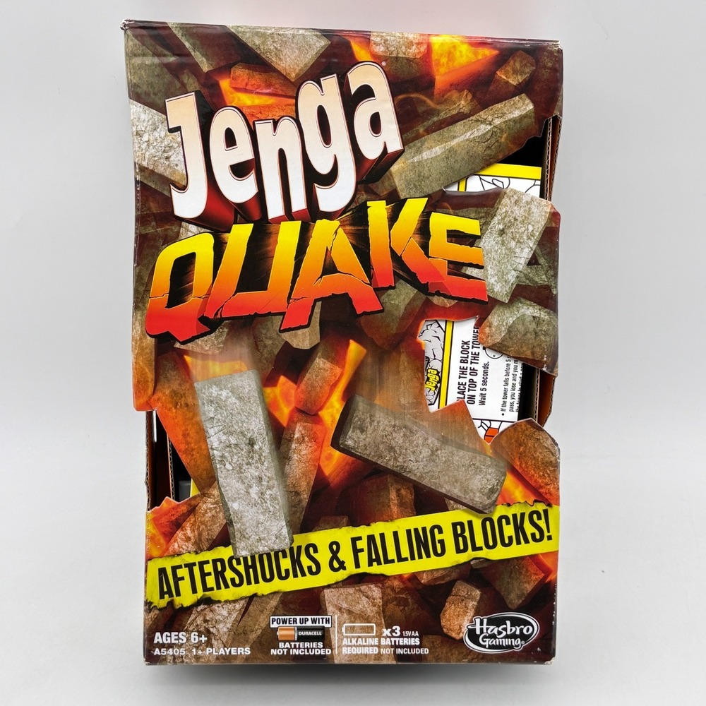 Jenga Quake COMPLETE Hasbro Gaming 2012 Tower Building Game Blocks